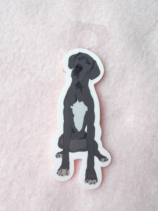 Great Dane (gray) Sticker