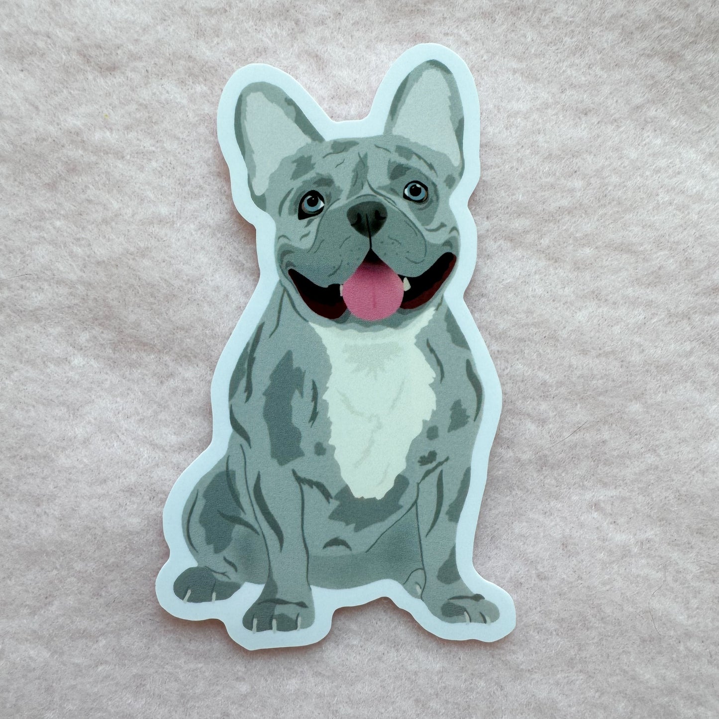 Frenchie (blue merle) Sticker