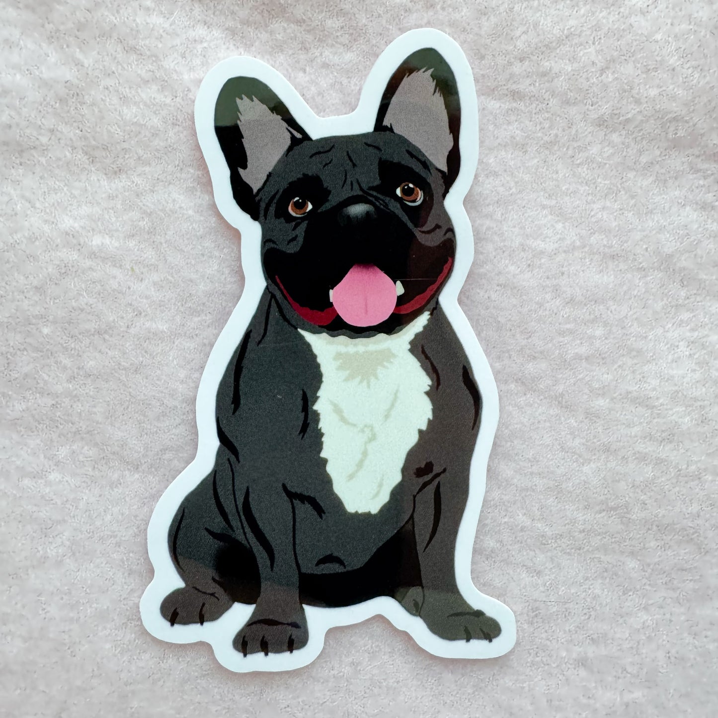 Frenchie (black) Sticker