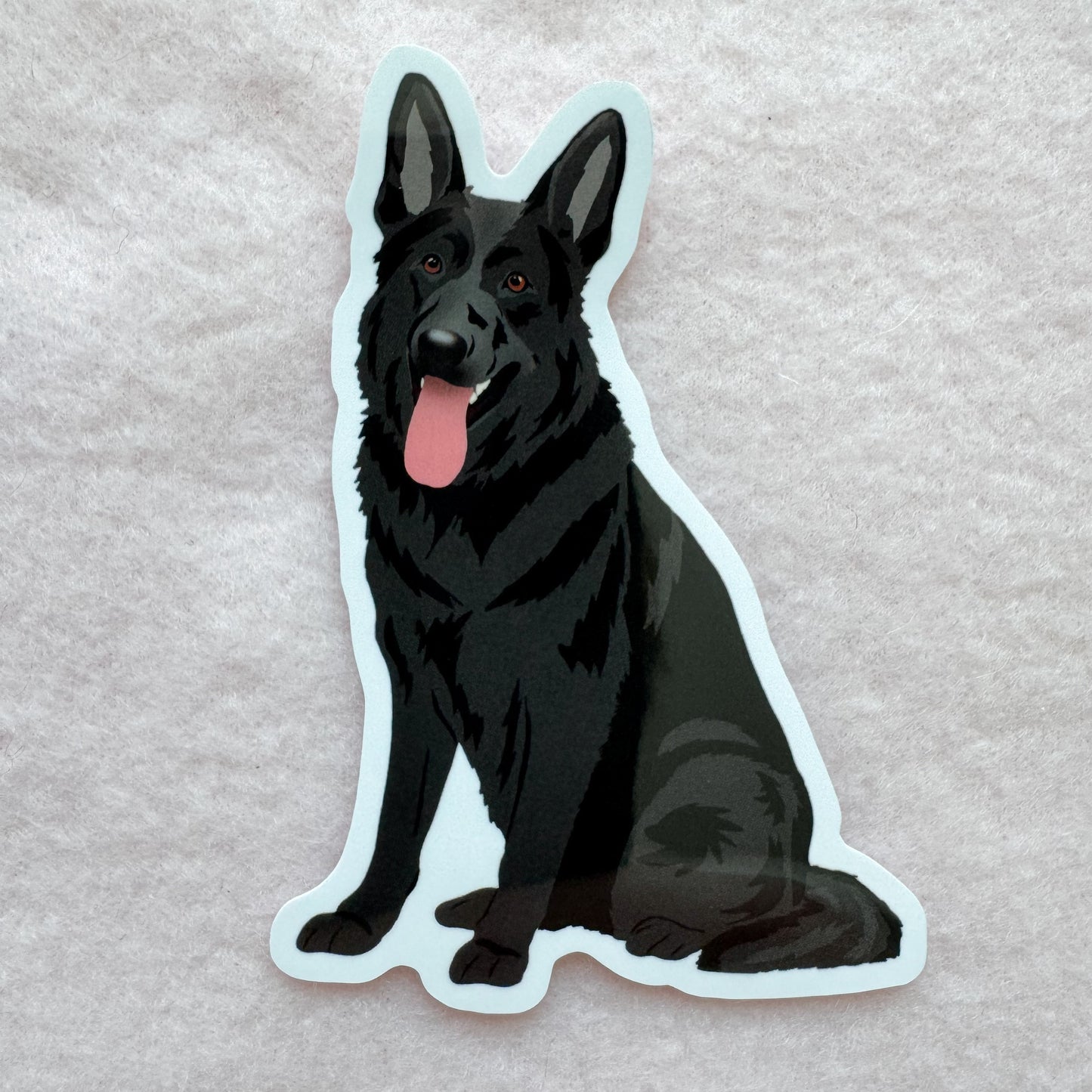 German Shepherd (black) Sticker
