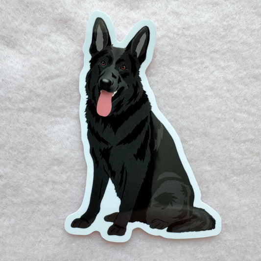 German Shepherd (black) Sticker