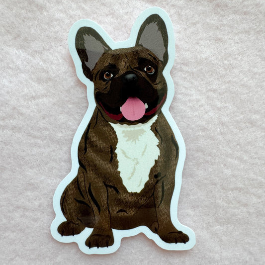 Frenchie (brindle) Sticker