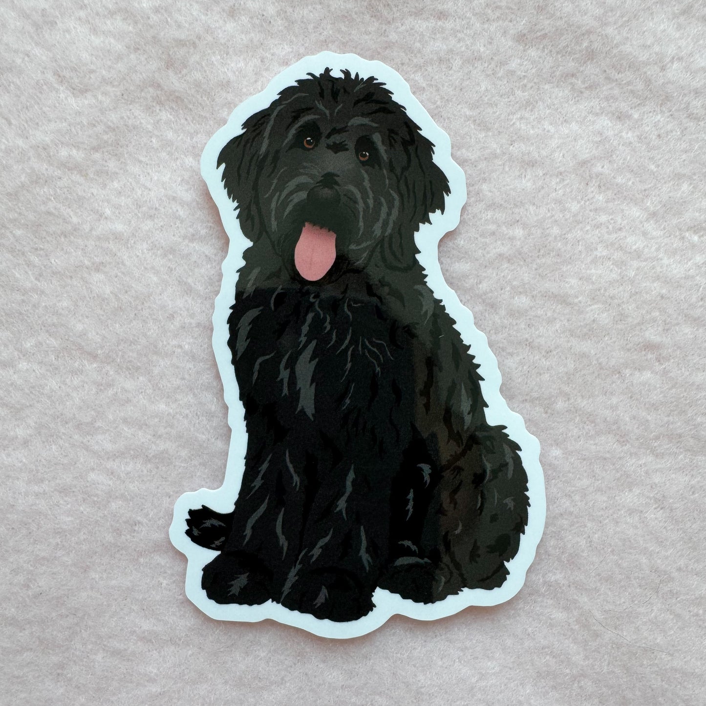 Goldendoodle, Labradoodle (black) Sticker