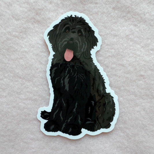 Goldendoodle, Labradoodle (black) Sticker