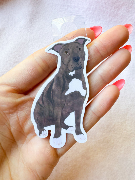 Pit Bull (brindle), Staffy (brindle) Sticker