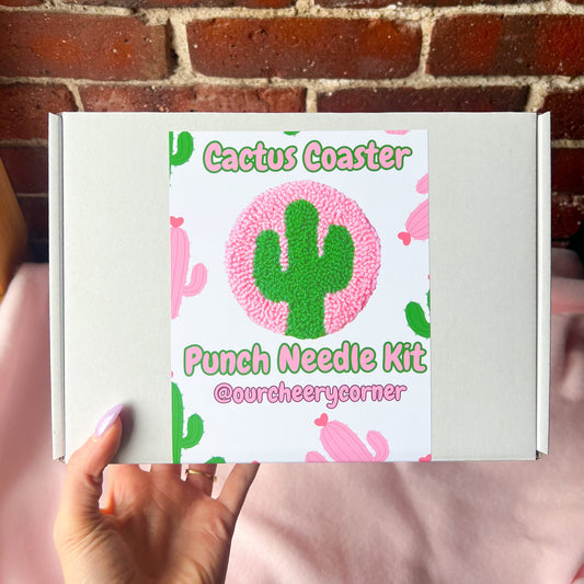 Cactus Coaster Beginner Punch Needle Kit