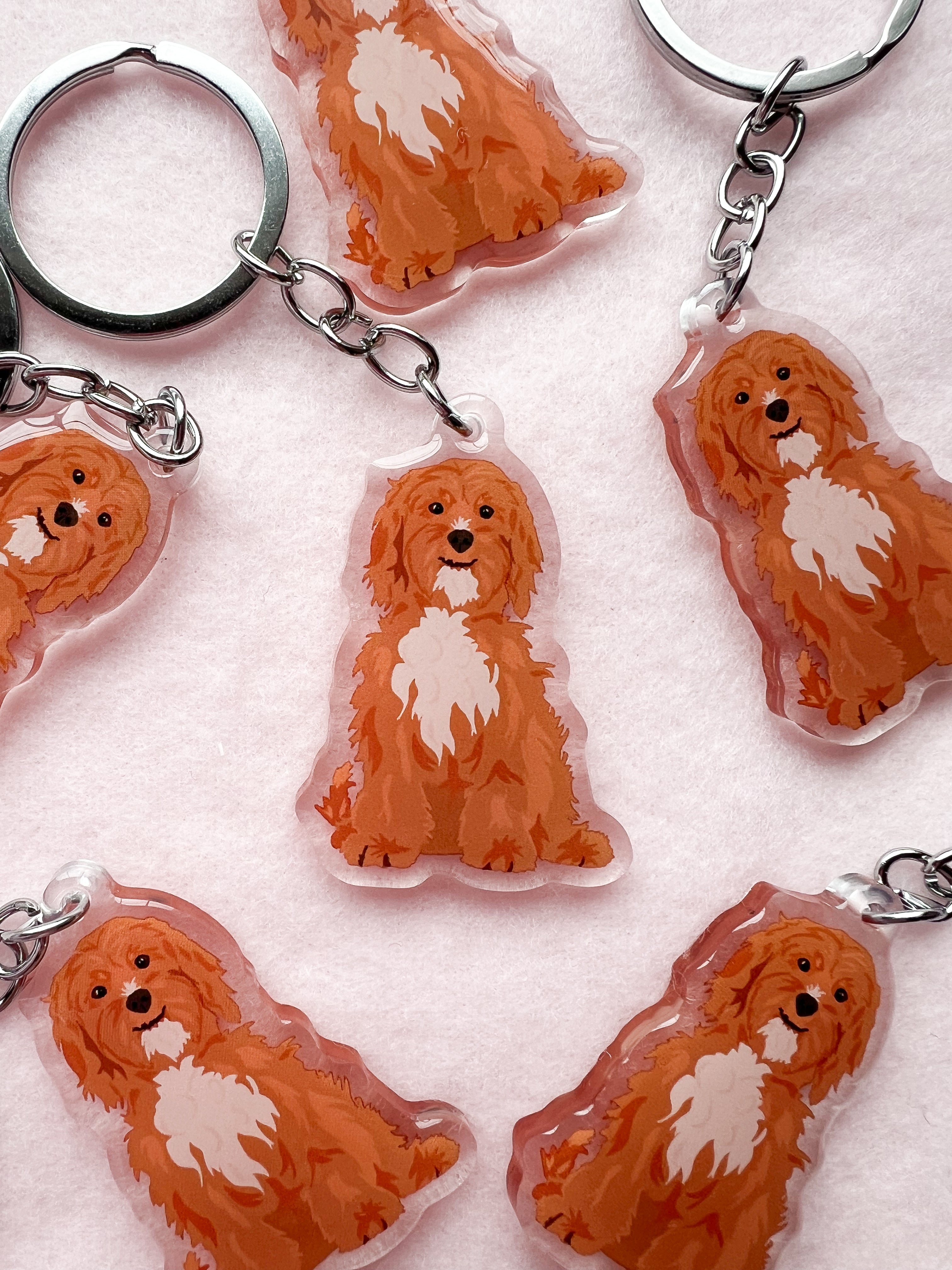 Cavapoo Keychain