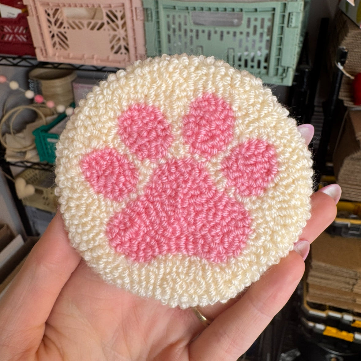 Paw Print Coaster