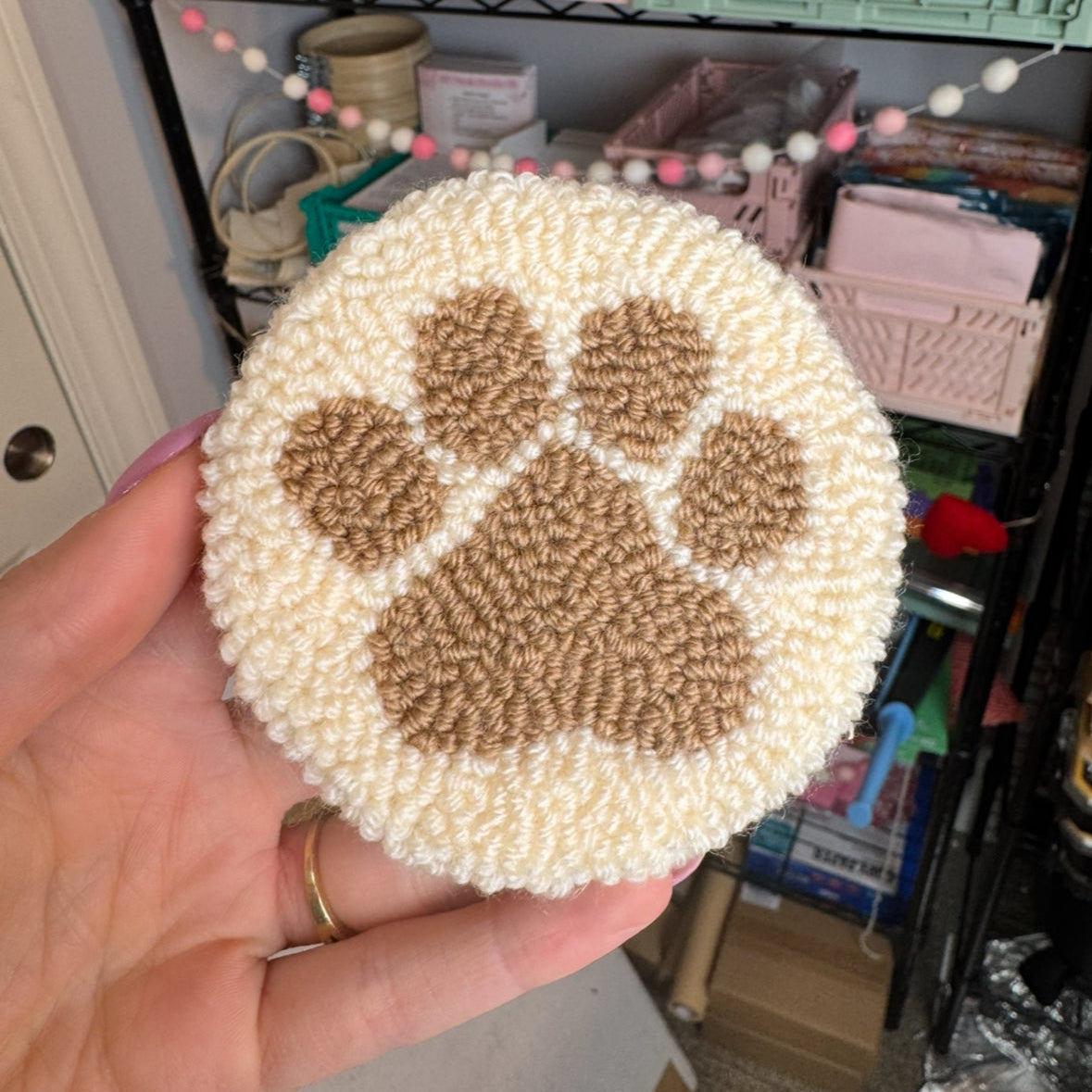 Paw Print Coaster
