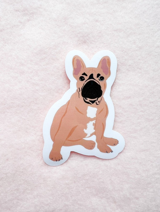 French Bulldog, Frenchie (fawn) Sticker