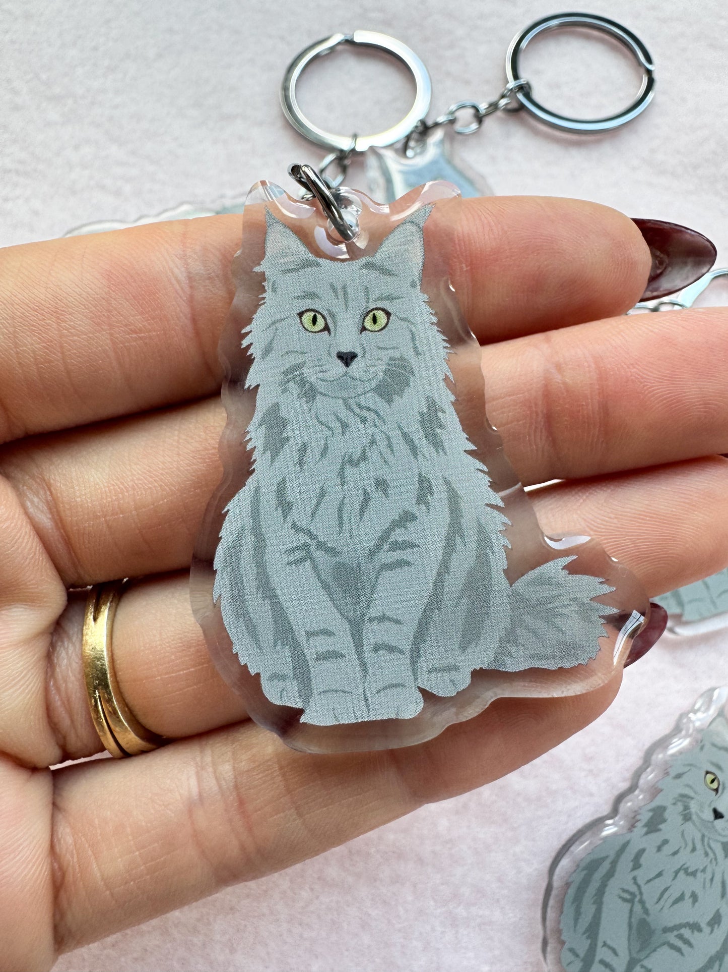 Nebelung Keychain