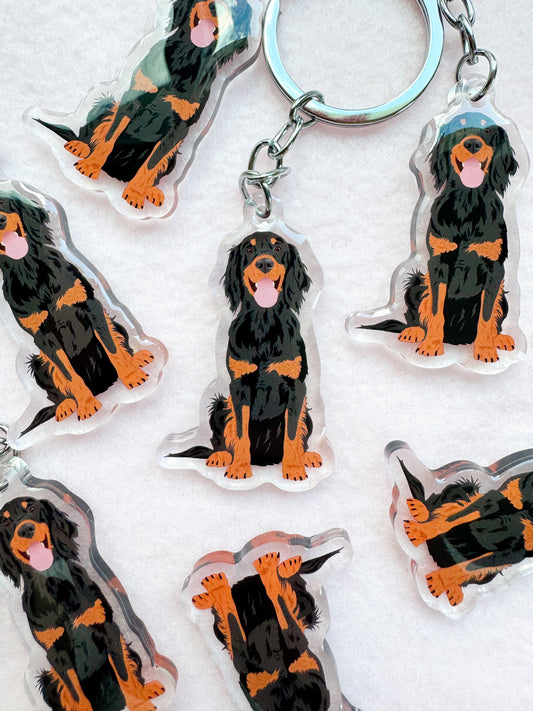 Gordon Setter Keychain