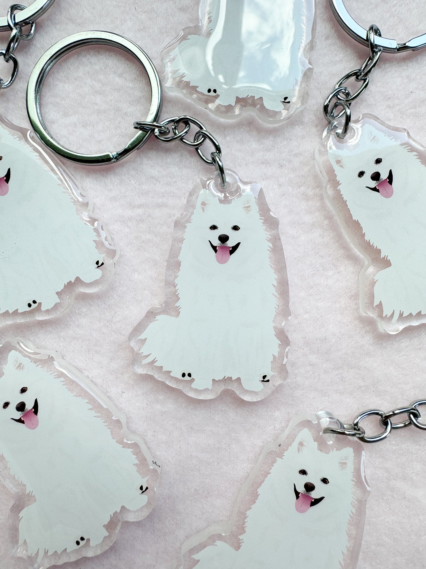 Japanese Spitz Keychain