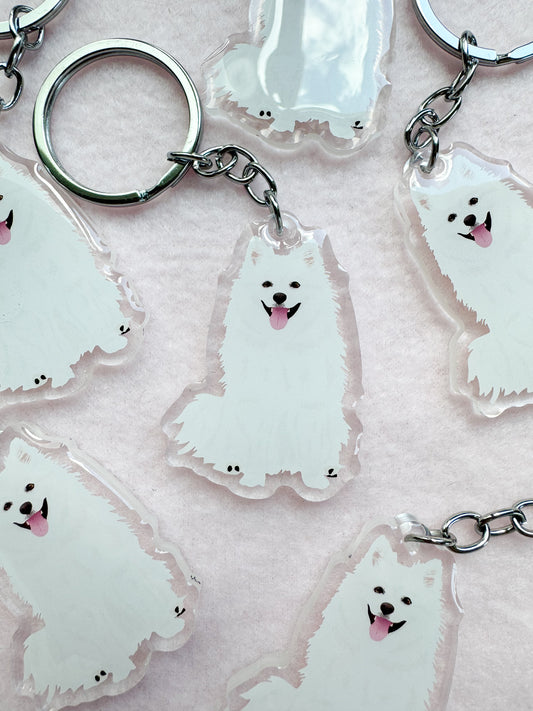 Japanese Spitz Keychain