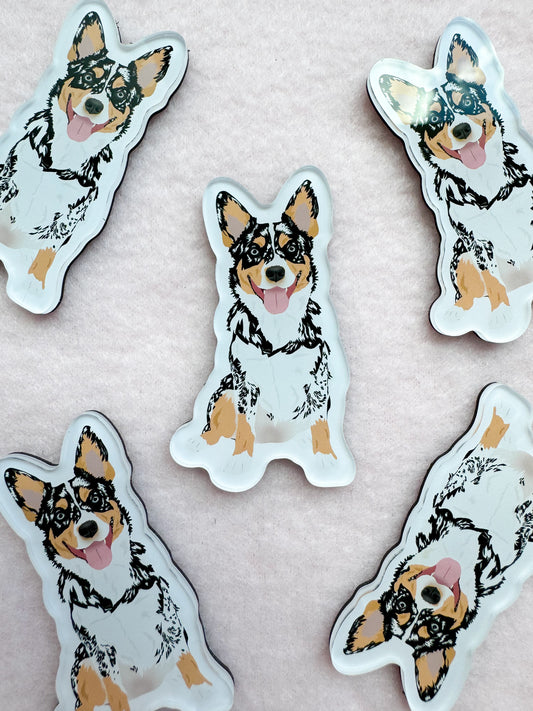 Cowboy Corgi Magnet