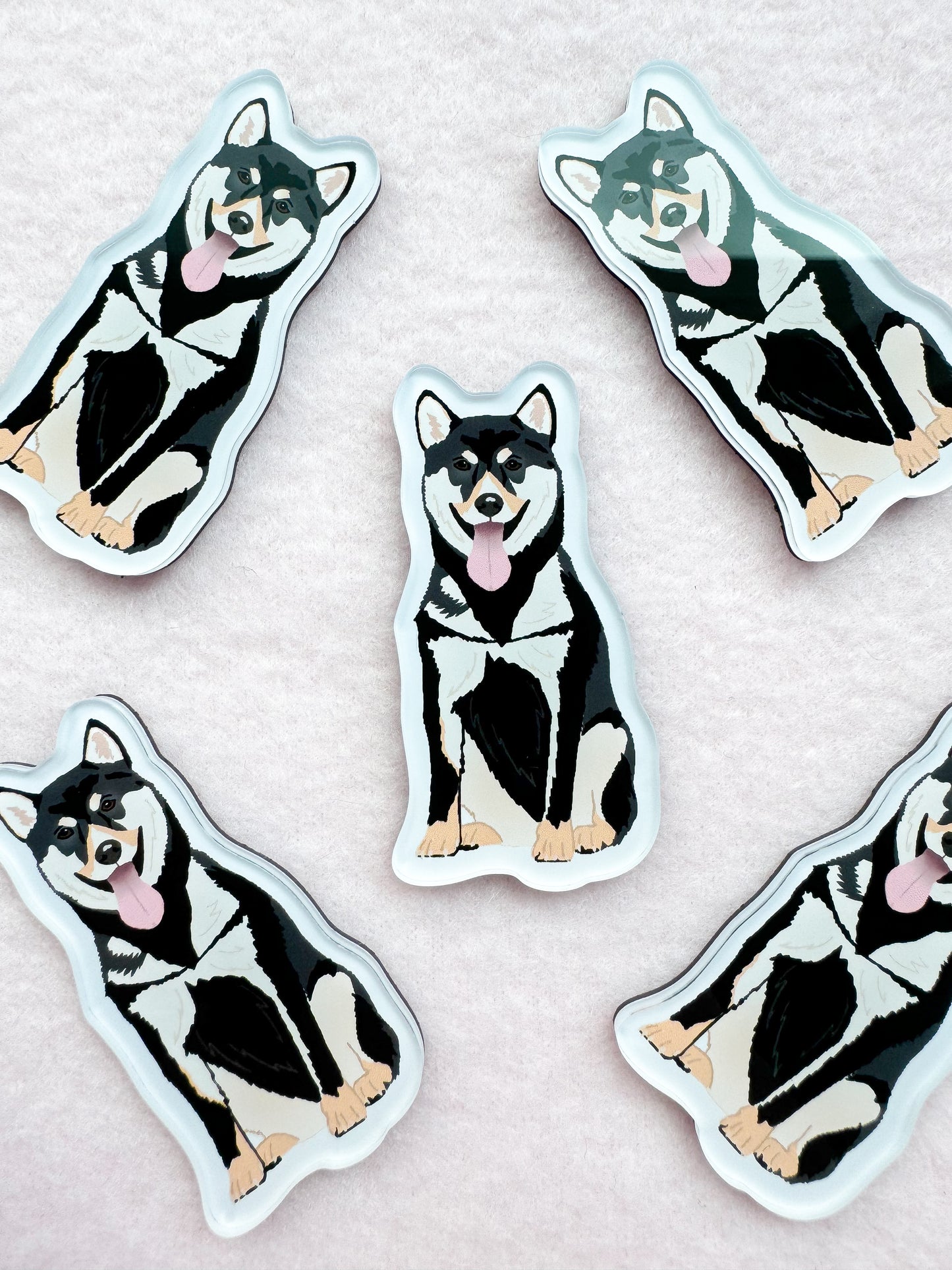 Shiba Inu, Akita (black & tan) Magnet