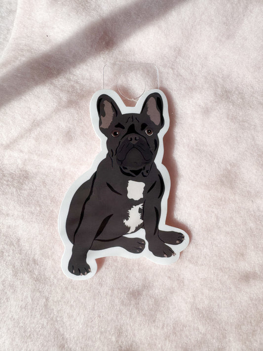 French Bulldog, Frenchie (black) Sticker