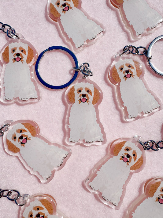 Cavachon Keychain