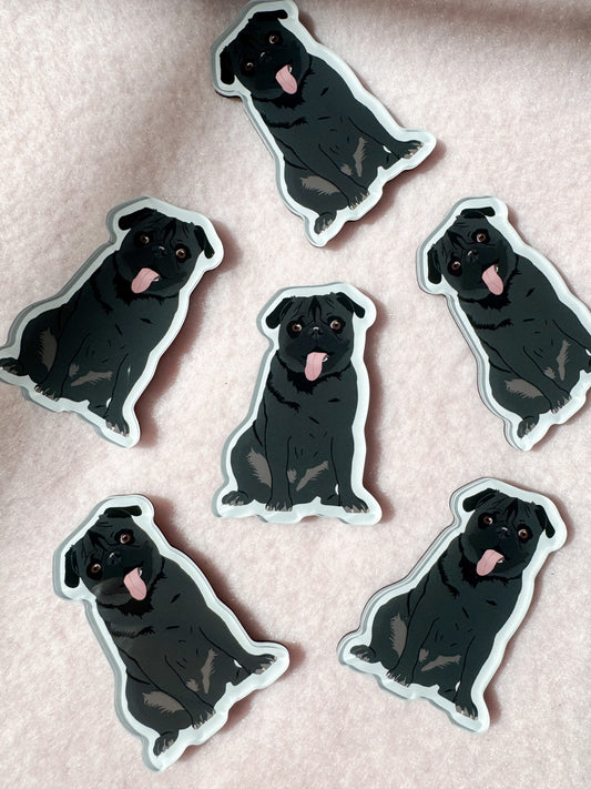 Pug (black) Magnet