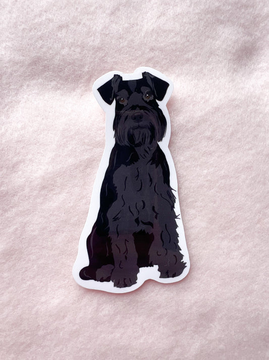 Schnauzer (black), Giant Schnauzer Sticker