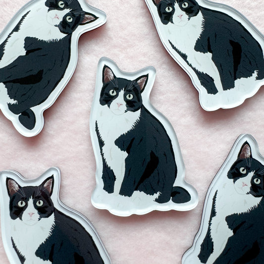 Tuxedo Cat Magnet