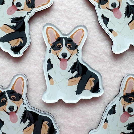 Corgi (tri-color) Magnet
