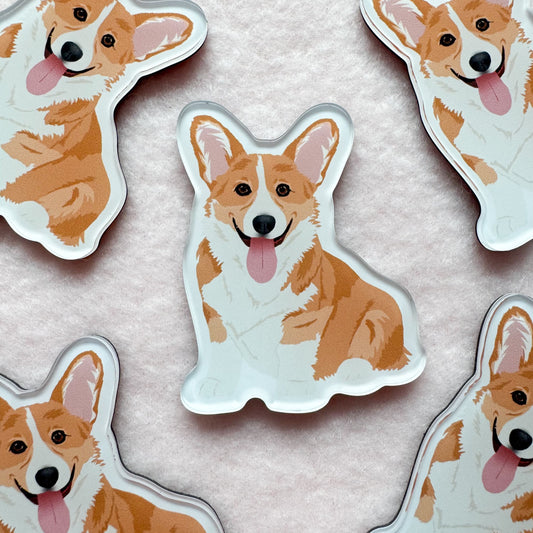 Corgi (red) Magnet