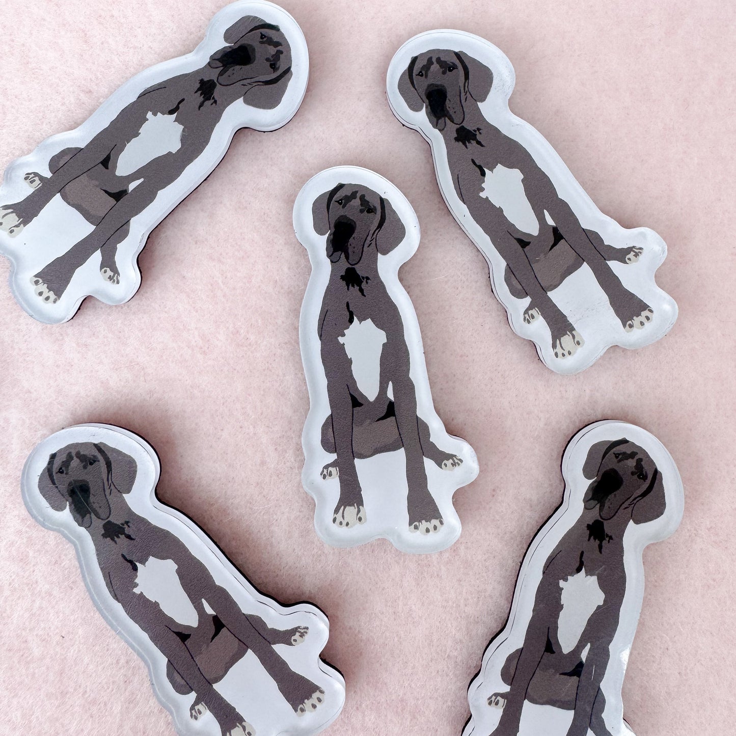 Great Dane (gray) Magnet