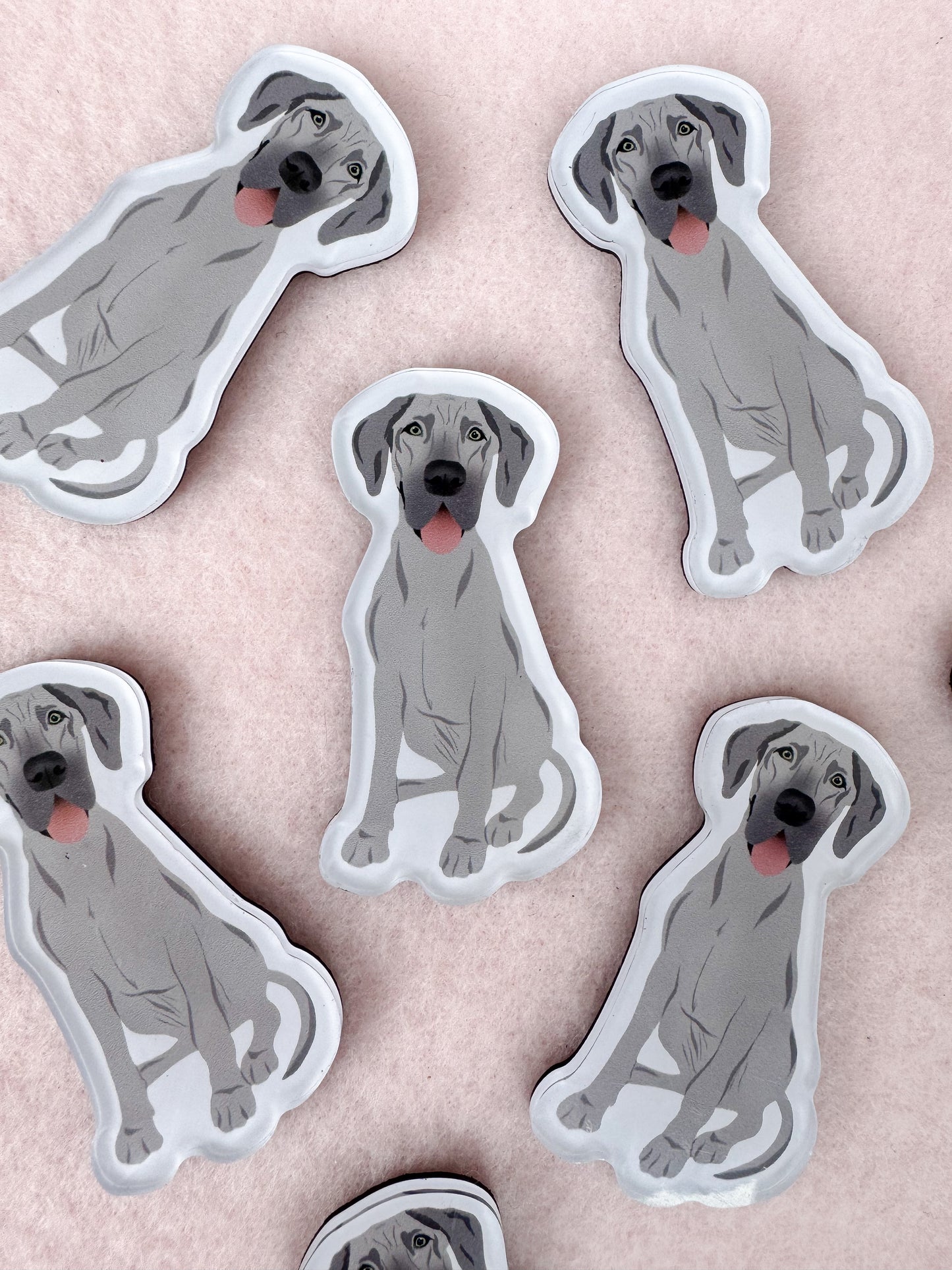 Great Dane (gray) Magnet
