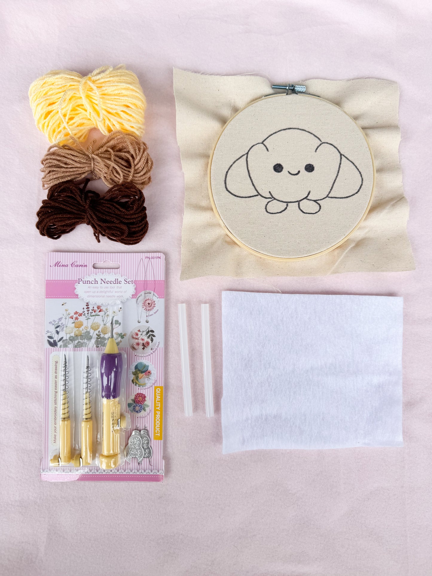 Croissant Punch Needle Kit