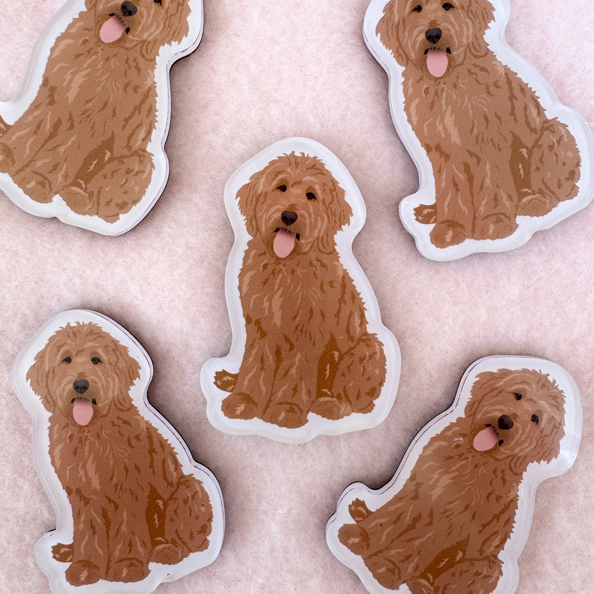 Goldendoodle, Labradoodle (red) Magnet
