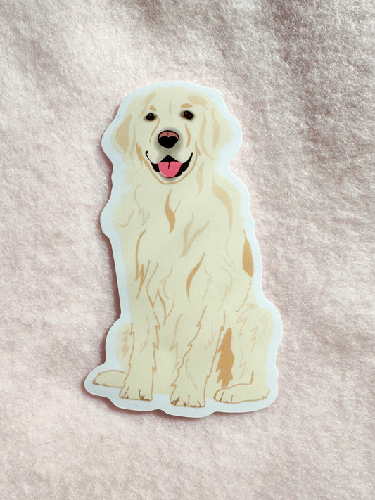 Golden Retriever (English Cream) Sticker