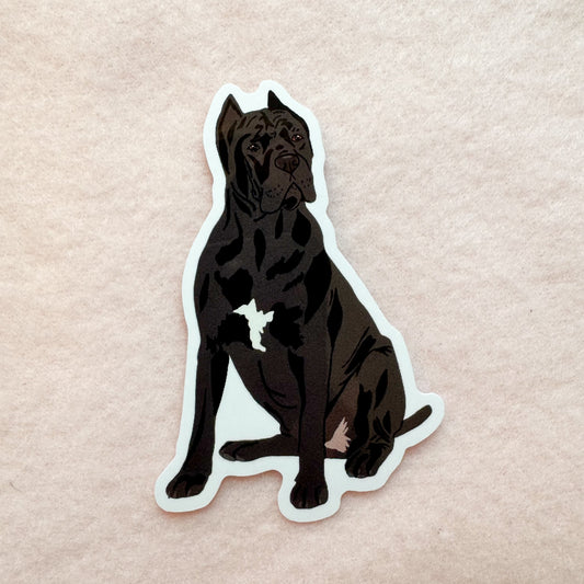 Cane Corso (cropped ears), Italian Mastiff Sticker