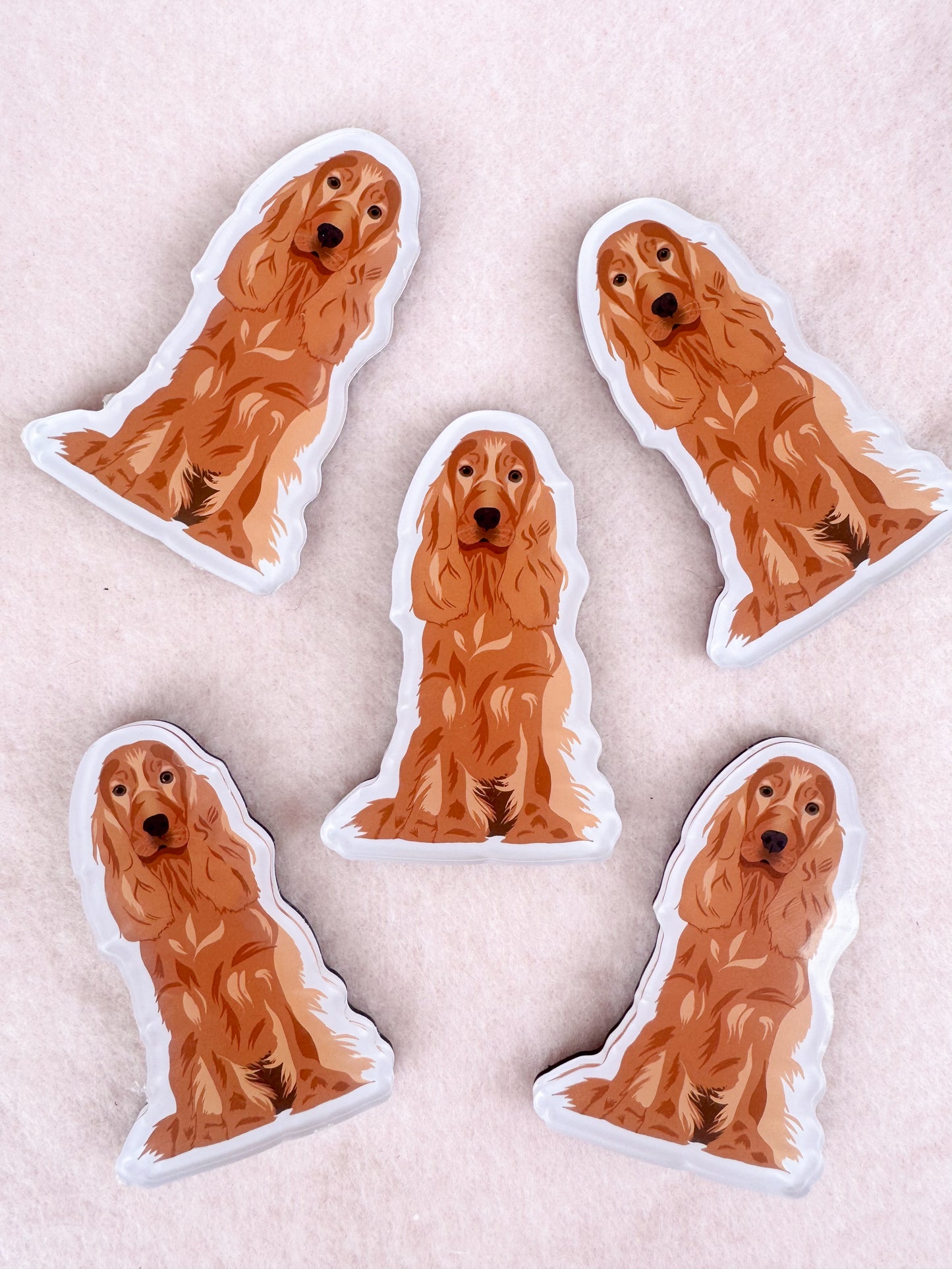 English Cocker Spaniel (red) Magnet