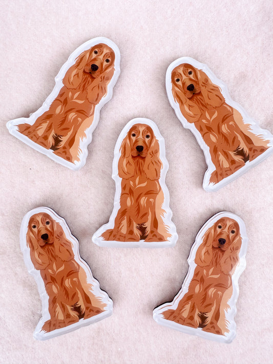English Cocker Spaniel (red) Magnet