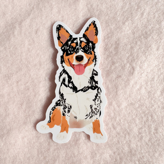 Cowboy Corgi Sticker