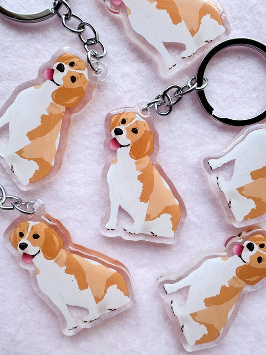 Beagle (lemon) Keychain