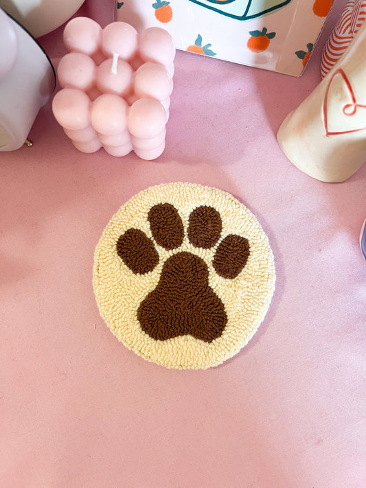 Paw Print Coaster